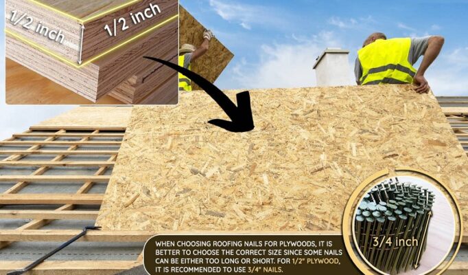 What Size Roofing Nails for 1-2 Plywood